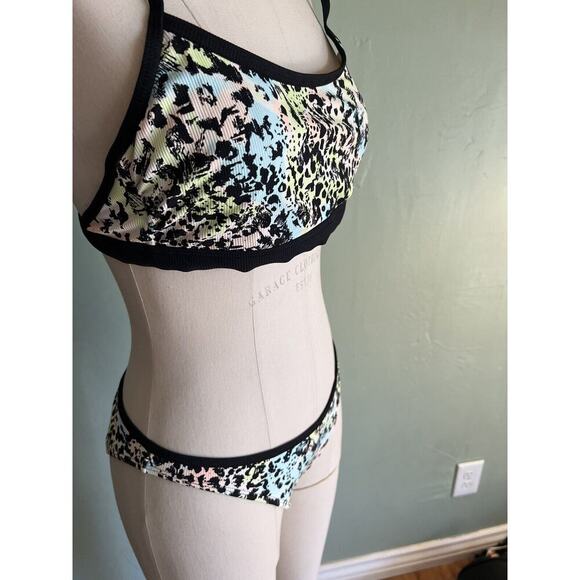 Target Xhiliration Multicolor Cheetah Print 2-piece Set Bikini Medium - Picture 3 of 4